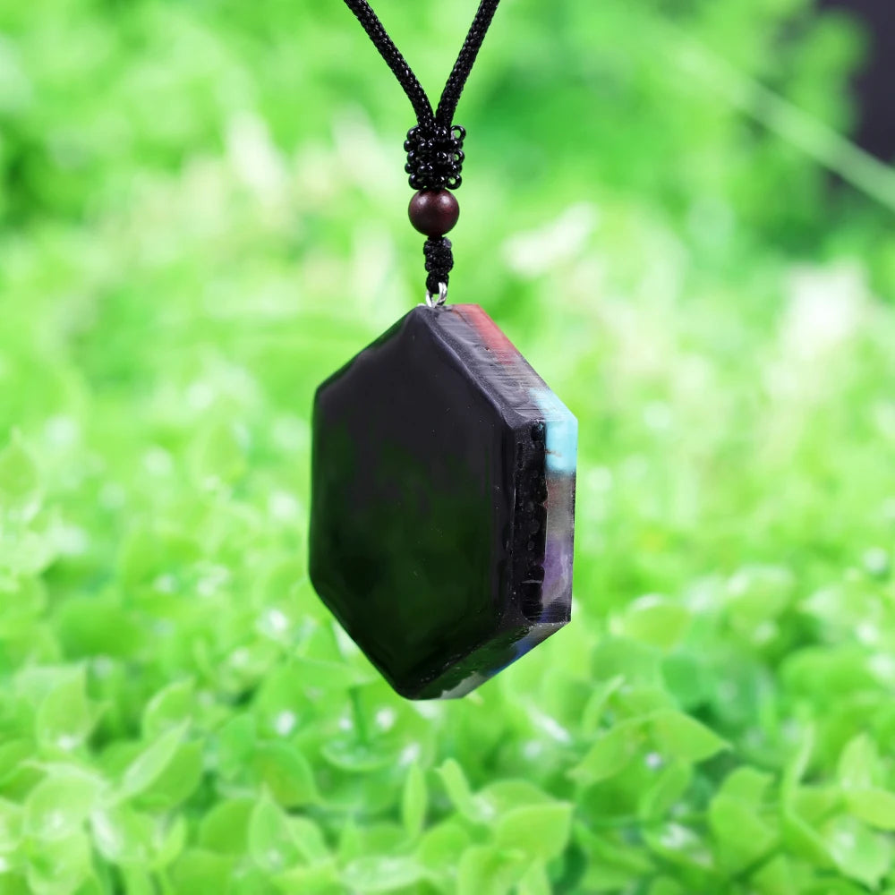 Orgonite Chakra Pendant Gemstone Healing Necklace Reiki Healing Jewelry Energy Balancing Protection